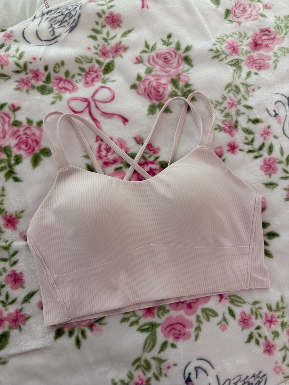 Lululemon Like a Cloud Ribbed Longline Bra B/C cup